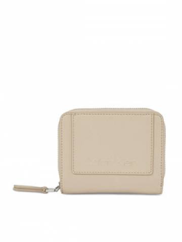 Calvin Klein Жіночий гаманець Ck Set Zip Around W/Flap Md K60K611099 Бежевий Calvin Klein Жіночий гаманець Ck Set Zip Around W/Flap Md K60K611099 Бежевий