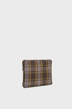Женский оливковый чехол для ноутбука в клетку Оливковый ONESIZE Bimba Y Lola 262BBK715.21253