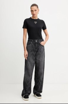 Хлопковая футболка BOSS Orange C_Elogo_crystal1