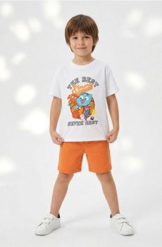 Бавовняна футболка з принтом The Amazing World of Gumball - білий