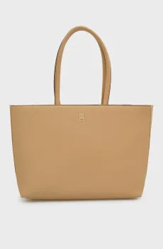 Женская бежевая сумка LOGOTAPE TOTE Бежевый ONESIZE Tommy Hilfiger AW0AW18742