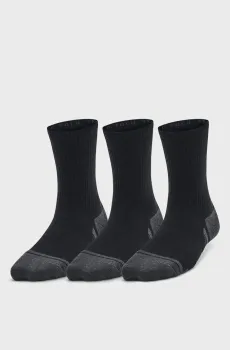 Черные носки (3 пары) Y UA Perform Tech 3p Crew Черный 36.5-42 Under Armour 1379521-001