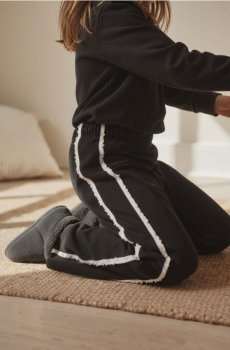 Широкі спортивні штани - чорний