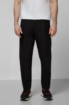 Мужские черные шерстяные брюки Черный 54 HUGO 50469730;001