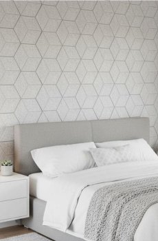 Набір настінних панелей із фетру, 5 шт. - сірий