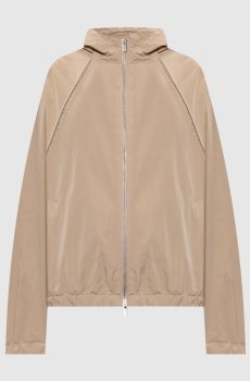 Бежевая куртка с цепочкой мониль