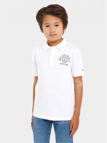 Tommy Hilfiger Поло Monotype KB0KB08801 Білий Regular Fit Tommy Hilfiger Поло Monotype KB0KB08801 Білий Regular Fit