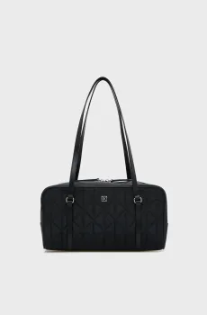 Женская черная сумка QUILTED EW SATCHEL Черный ONESIZE Calvin Klein LV04F3651G