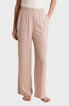 Женские пудровые брюки в полоску AEDEN Розовый M Etam 6557609