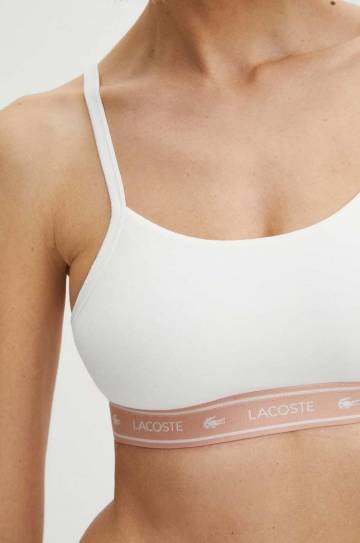 Бюстгальтер Lacoste цвет белый однотонный Бюстгальтер Lacoste цвет белый однотонный