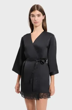 Женский черный пеньюар DESIRE Черный S Etam 6550814