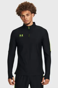 Мужская черная спортивная кофта UA Ms Ch. Pro 1/4 Zip Черный S Under Armour 1382114-002