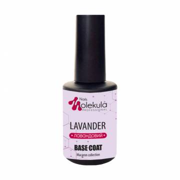 Цветное базовое покрытие для гель-лака Nails Molekula Professional Macaron Collection Base Coat, Lavender, 12 мл Цветное базовое покрытие для гель-лака Nails Molekula Professional Macaron Collection Base Coat, Lavender, 12 мл
