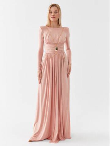 Elisabetta Franchi Вечірня сукня AB-399-36E2-V800 Рожевий Regular Fit Elisabetta Franchi Вечірня сукня AB-399-36E2-V800 Рожевий Regular Fit