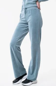 Женские бирюзовые велюровые спортивные брюки ES G-CHARM LOGO PANT Бирюзовый S Guess W1BQ12.K9DT1