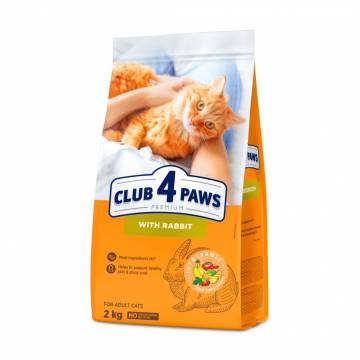Сухой корм для кошек Club 4 Paws Premium с кроликом, 2 кг Сухой корм для кошек Club 4 Paws Premium с кроликом, 2 кг
