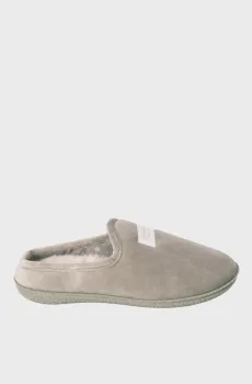 Женские серые велюровые тапочки Серый 37 womensecret 4992551