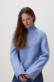 Reserved - Водолазка з вовни - світло-блакитний - 169GS-50X