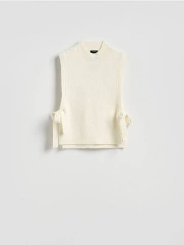 Reserved - LADIES` PONCHO - нюдовий - 749FD-02M