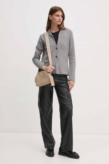 Кардиган с добавлением шерсти United Colors of Benetton цвет серый 1235D6934