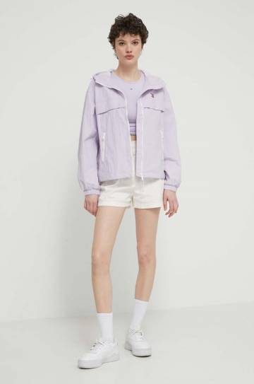 Топ Tommy Jeans цвет фиолетовый Топ Tommy Jeans цвет фиолетовый