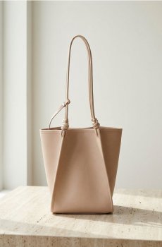 Сумка на плече з косметичкою - пастельний рожевий