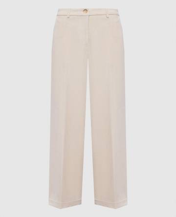 Бежевые вельветовые штаны Dango