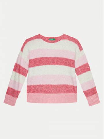 United Colors Of Benetton Светр 15V8Q107A Рожевий Regular Fit United Colors Of Benetton Светр 15V8Q107A Рожевий Regular Fit