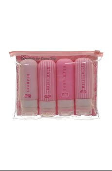 Набор дорожных бутылочек для косметики The Vintage Cosmetics Company Silicone Travel 4 шт