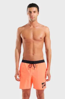 Мужские оранжевые плавательные шорты LOGO BOXER Оранжевый XL Arena 010893-950