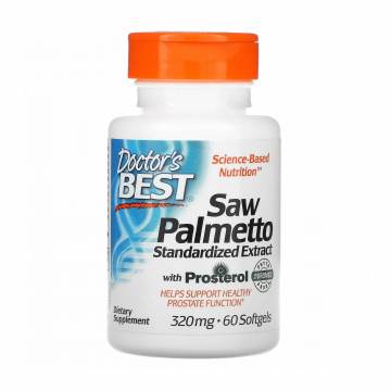 Со Пальметто стандартизированный экстракт Doctors Best Saw Palmetto Standardized Extract 320 мг, 60 гелевых капсул Со Пальметто стандартизированный экстракт Doctors Best Saw Palmetto Standardized Extract 320 мг, 60 гелевых капсул