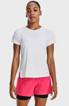 Женская белая футболка UA Iso-Chill Laser Tee Белый XS Under Armour 1376819-100