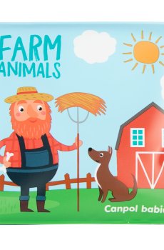 Развивающая мягкая книга-пищалка Canpol Babies Farm Animals (2/083_farm)