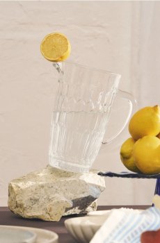 Глечик із рельєфним візерунком - clear