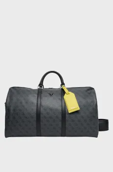 Мужская темно-серая дорожная сумка с узором Серый ONESIZE Guess TMPILO.P5335;BKM