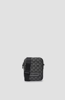 Мужская серая сумка с узором Серый ONESIZE Karl Lagerfeld A1M30412;996