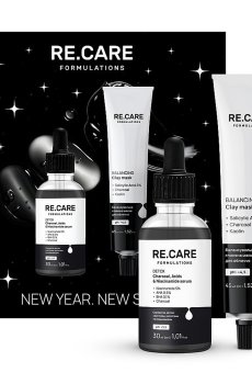 Уценка! Набор для ухода за лицом ReCare New Year. New Skin (сыворотка-детокс, 30 мл + глиняная маска, 45 мл)