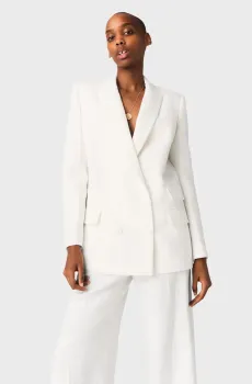 Женский белый жакет в полоску Белый 36 MAJE MFPVE00772_White