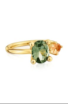 Серебряное кольцо с позолотой Tous 12 Color Lab