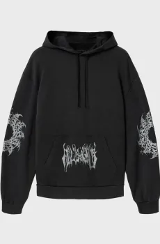 Мужское черное худи HELVETTE Черный S AllSaints M011NF