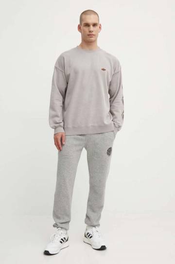 Хлопковая кофта Rip Curl мужская цвет серый с принтом Хлопковая кофта Rip Curl мужская цвет серый с принтом