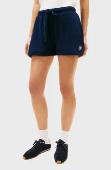 Женские темно-синие шорты SCRIPT Синий XS Tommy Hilfiger WW0WW48765