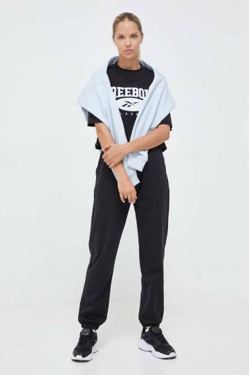 Хлопковая футболка Reebok Classic цвет чёрный Хлопковая футболка Reebok Classic цвет чёрный