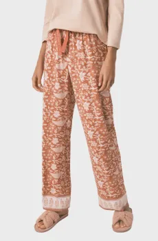 Женские брюки с узором Разноцветный M womensecret 3702258