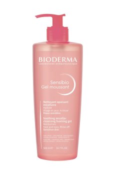 Увлажняющий мицеллярный гель для лица и глаз Bioderma Sensibio Soothing Micellar Cleansing Foaming Gel, 500 мл