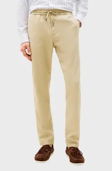 Мужские бежевые льняные брюки HARLEM Бежевый 30-32 Tommy Hilfiger MW0MW38801