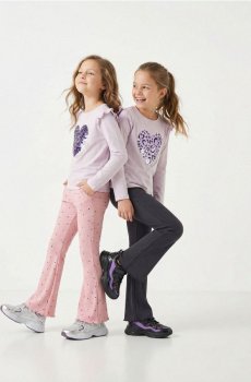 Ребристі flare штани 2 упаковки - різнобарвний