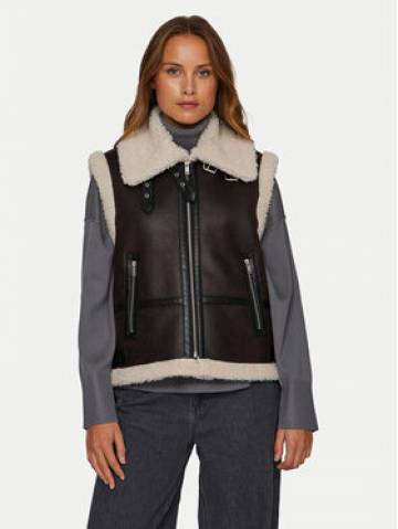 Vila Безрукавка Risi 14097989 Коричневий Regular Fit Vila Безрукавка Risi 14097989 Коричневий Regular Fit