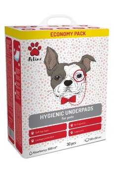 Гигиенические пеленки для животных Petino Hygienic Underpads, 60*60 см, 30 шт