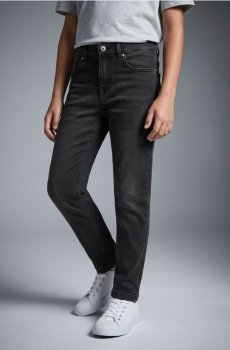 Джинси slim з вареним ефектом - чорний